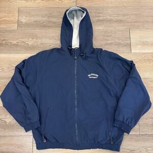 Vintage 90s Valparaiso University Windbreaker Jacket Navy Men’s Large Streetwear